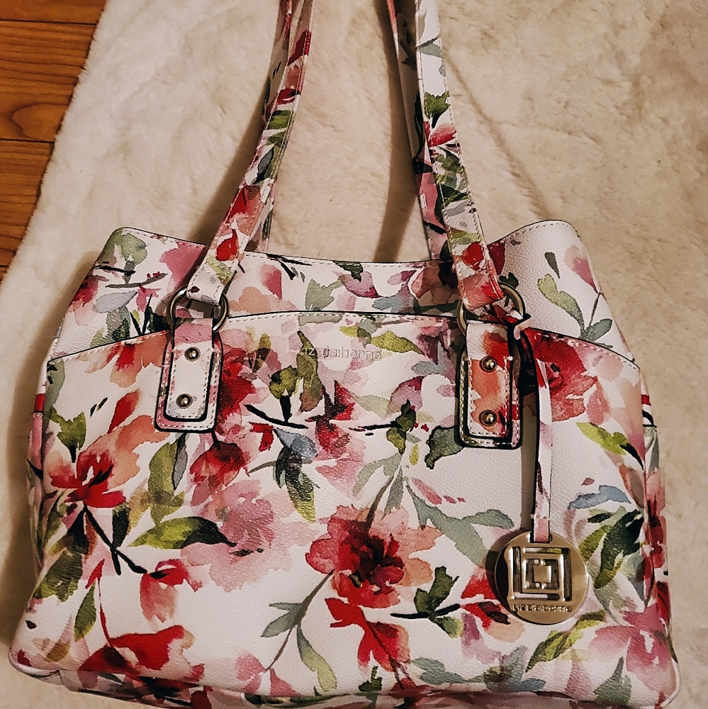 Liz Claiborne Floral Shoulder Bag